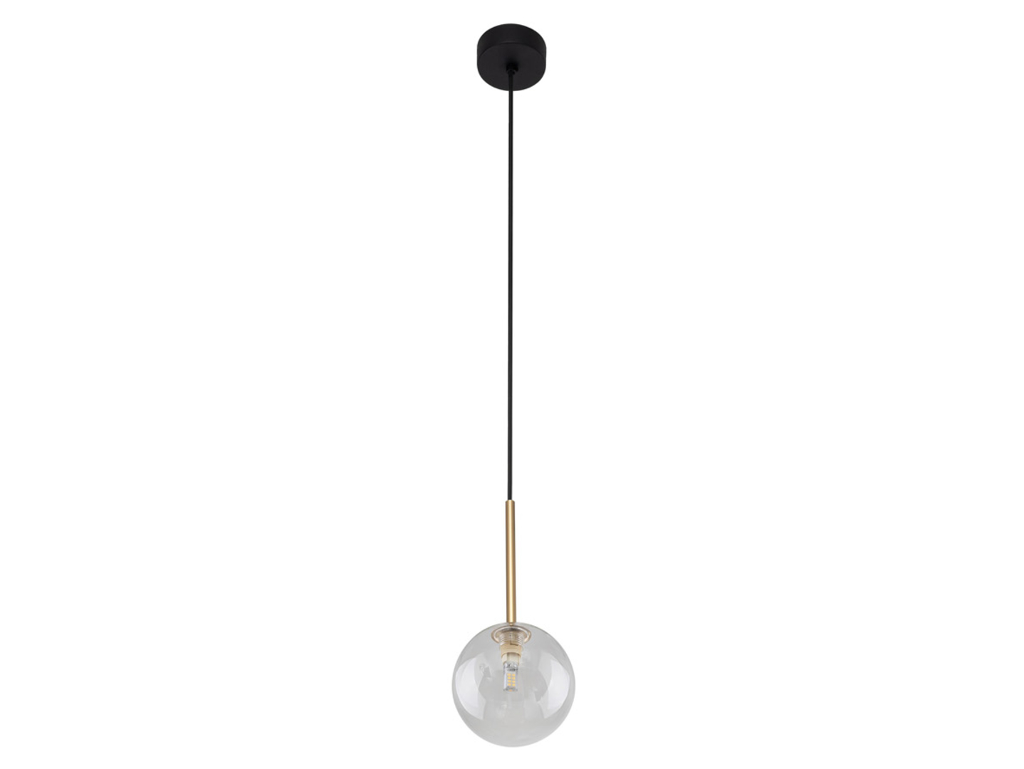 Lampa wisząca Nilos metalowa złota