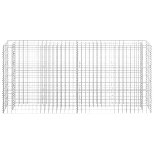 NNEVL Gabion Raised Bed Galvanised Steel 180x30x90 cm