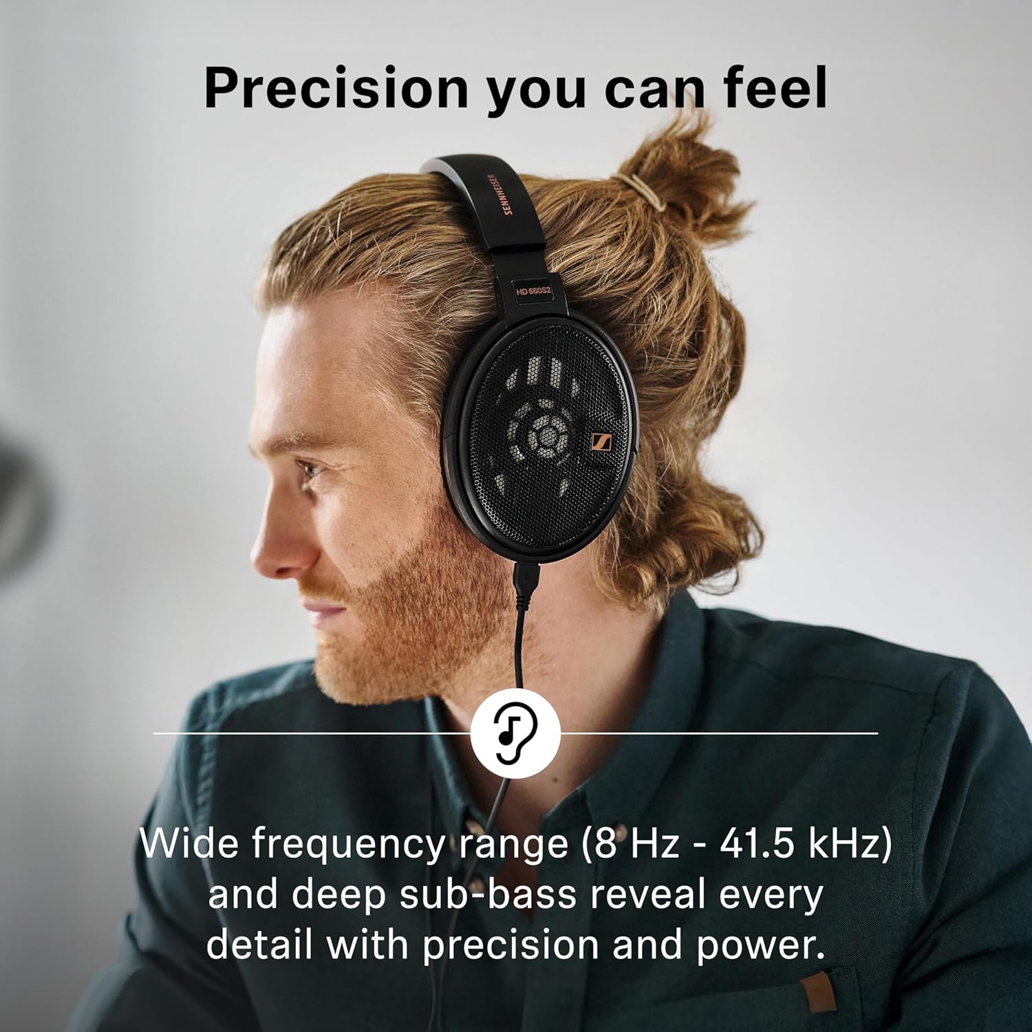 Sennheiser HD 660S2 - Audiophile Open-Back Over Ear Headphones with Deep Bass Extension and Refined Acoustic Performance, Over-Ear Headphones for PC, Music, Gaming, Podcasts, Premium Black