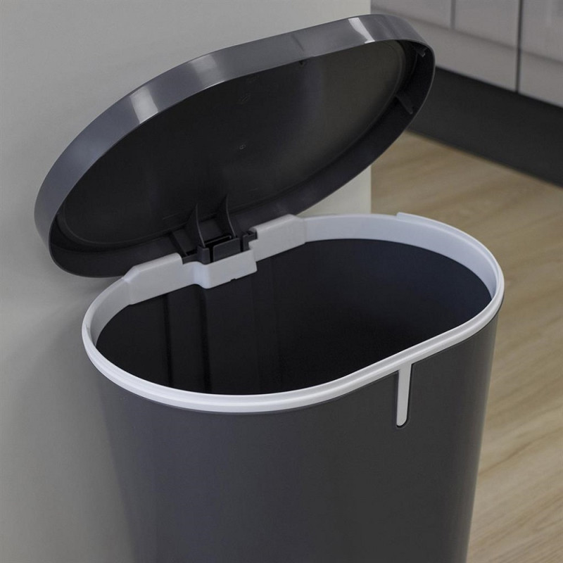 Poubelle à pédale Zamora anthracite 25 L SUNWARE