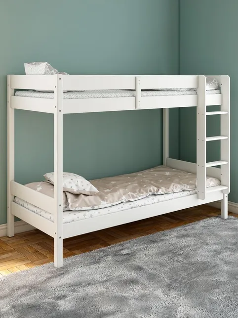 Køjeseng VESTERVIG 2x90x200 inkl. stige hvid