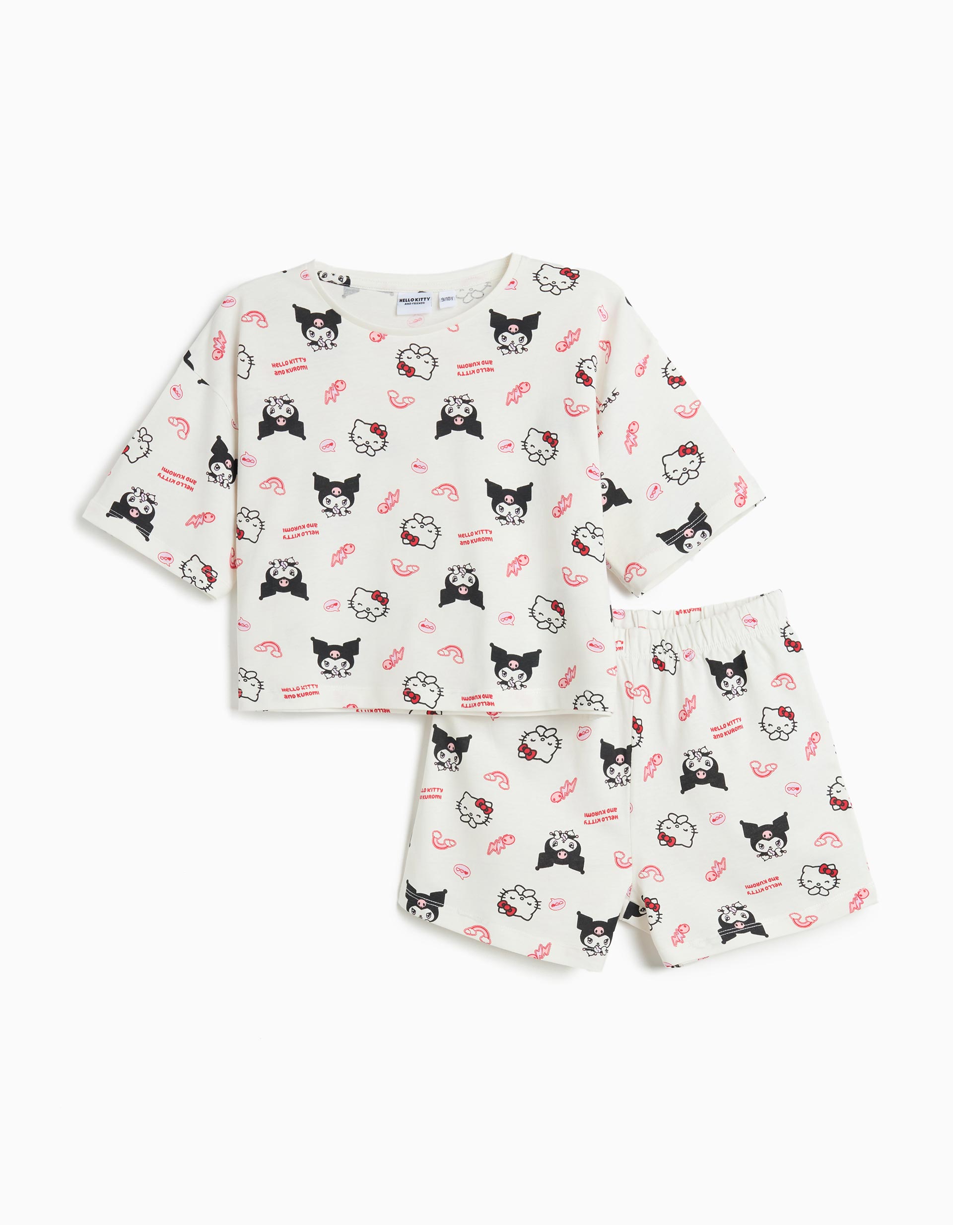 Pijama 'Hello Kitty', Menina, Branco