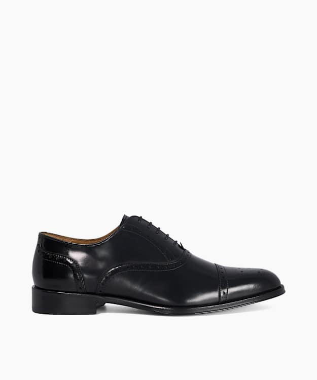 Soliders Black - Leather Lace-Up Brogues