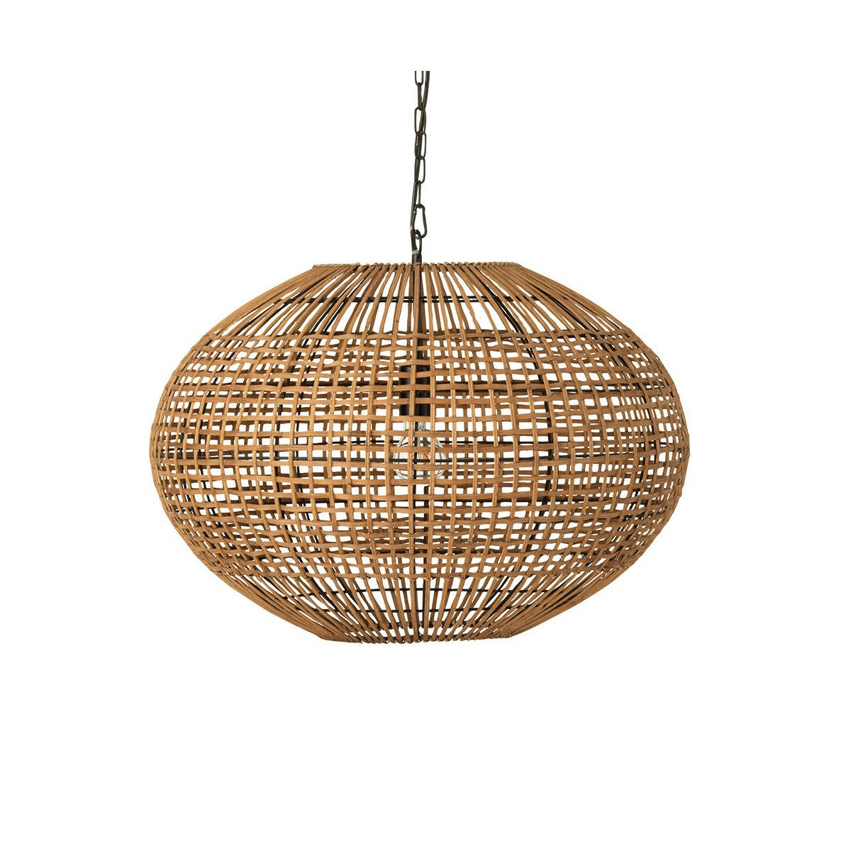 TREPOR - Suspension ronde en rotin naturel