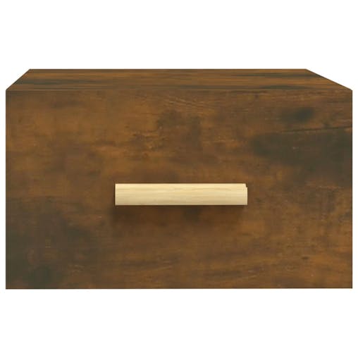 NNEVL Wall-mounted Bedside Cabinets 2 pcs Smoked Oak 35x35x20 cm