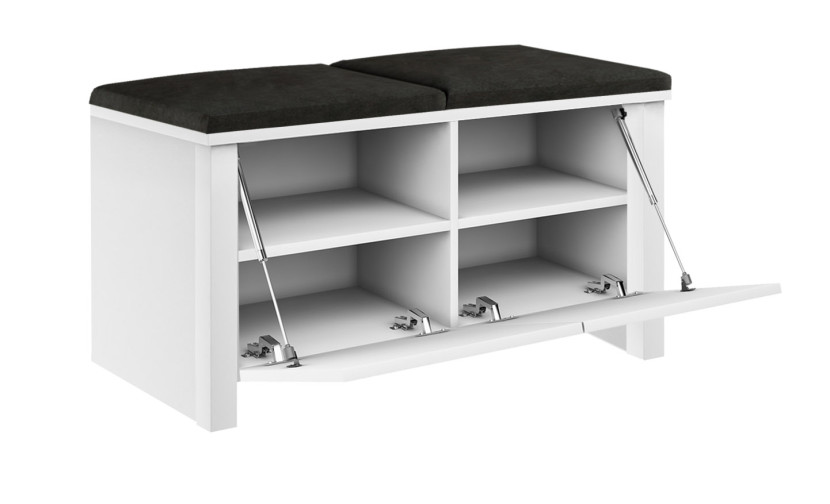 Szafka Scandic Sc-100 Biały/Czarny 100X37X59 Cm