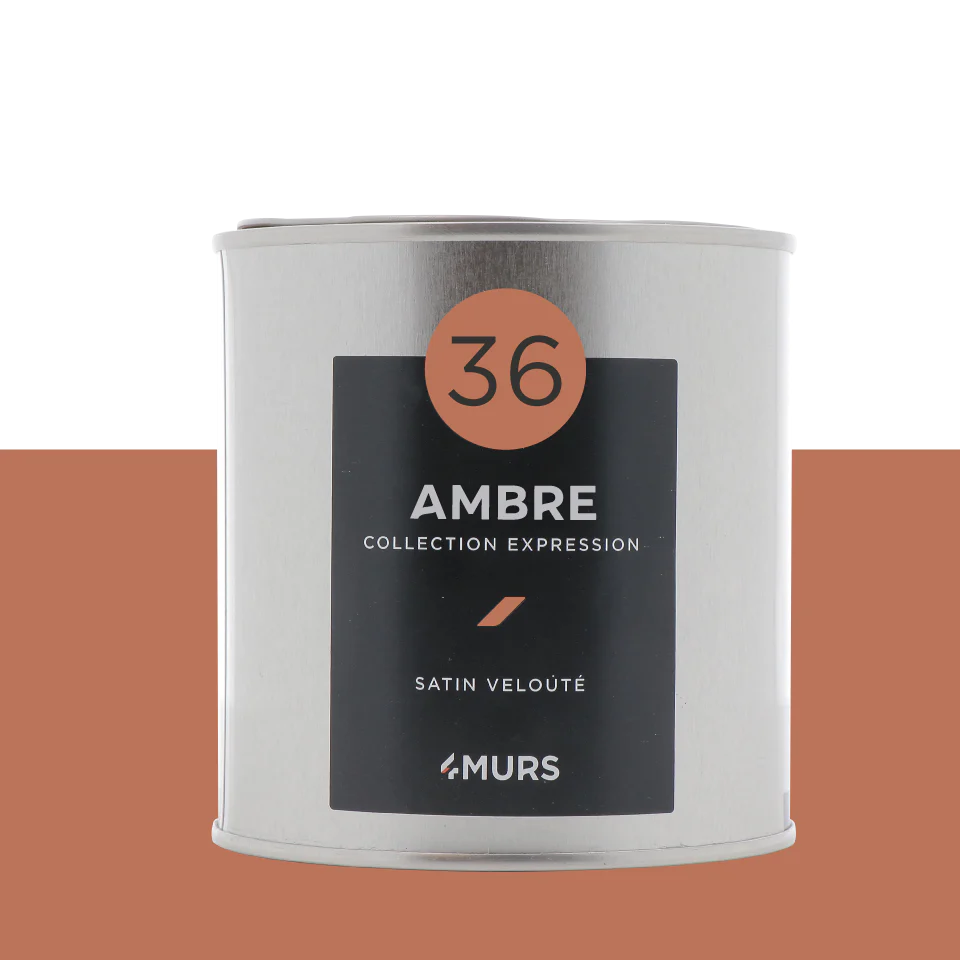 Expression Peinture Peinture ambre Satiné 0,5 L