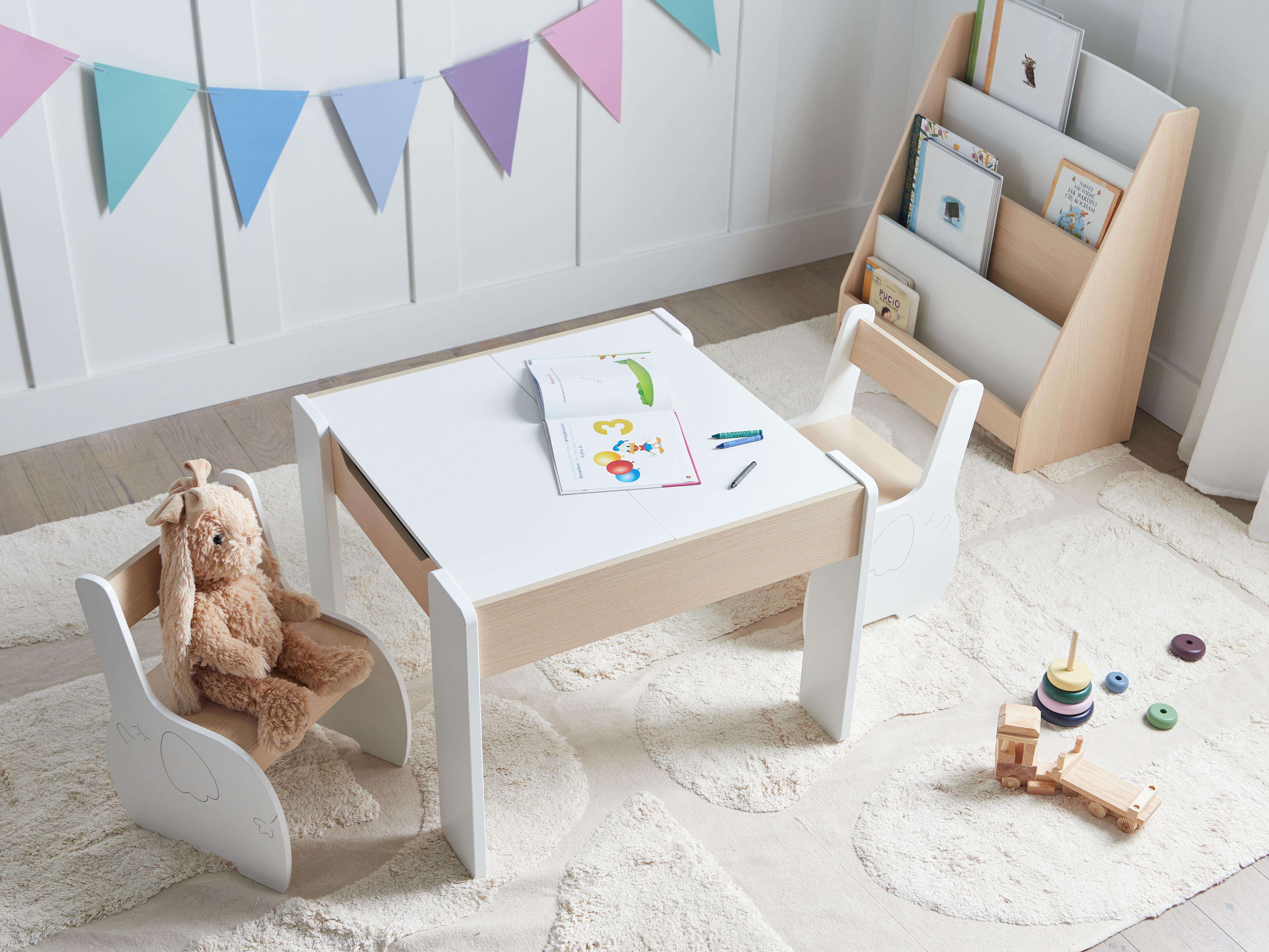 Kids Table with Chairs LOYD White