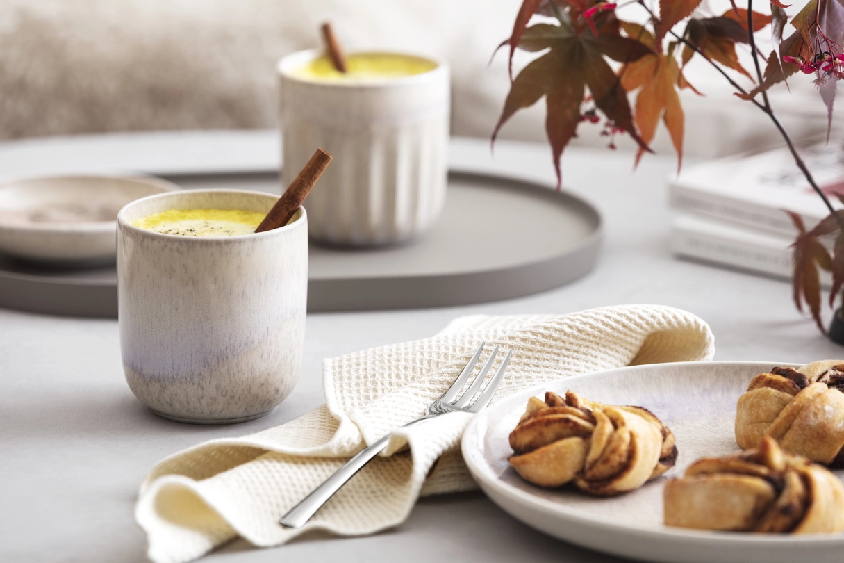 Becher-Set 2-teilig Perlemor Sand