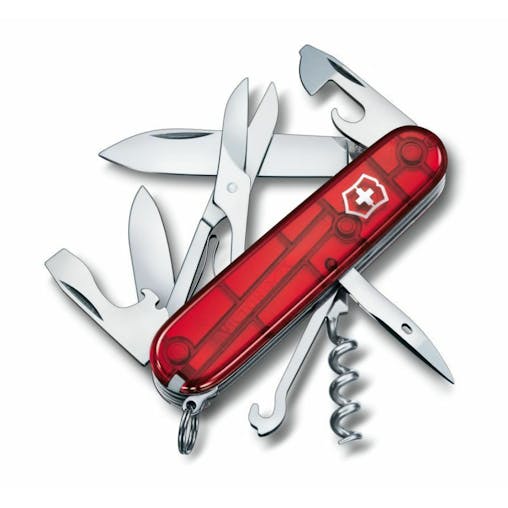 Swiss Army Climber Translucent Cyber Ruby Victorinox Knife Multi Tool