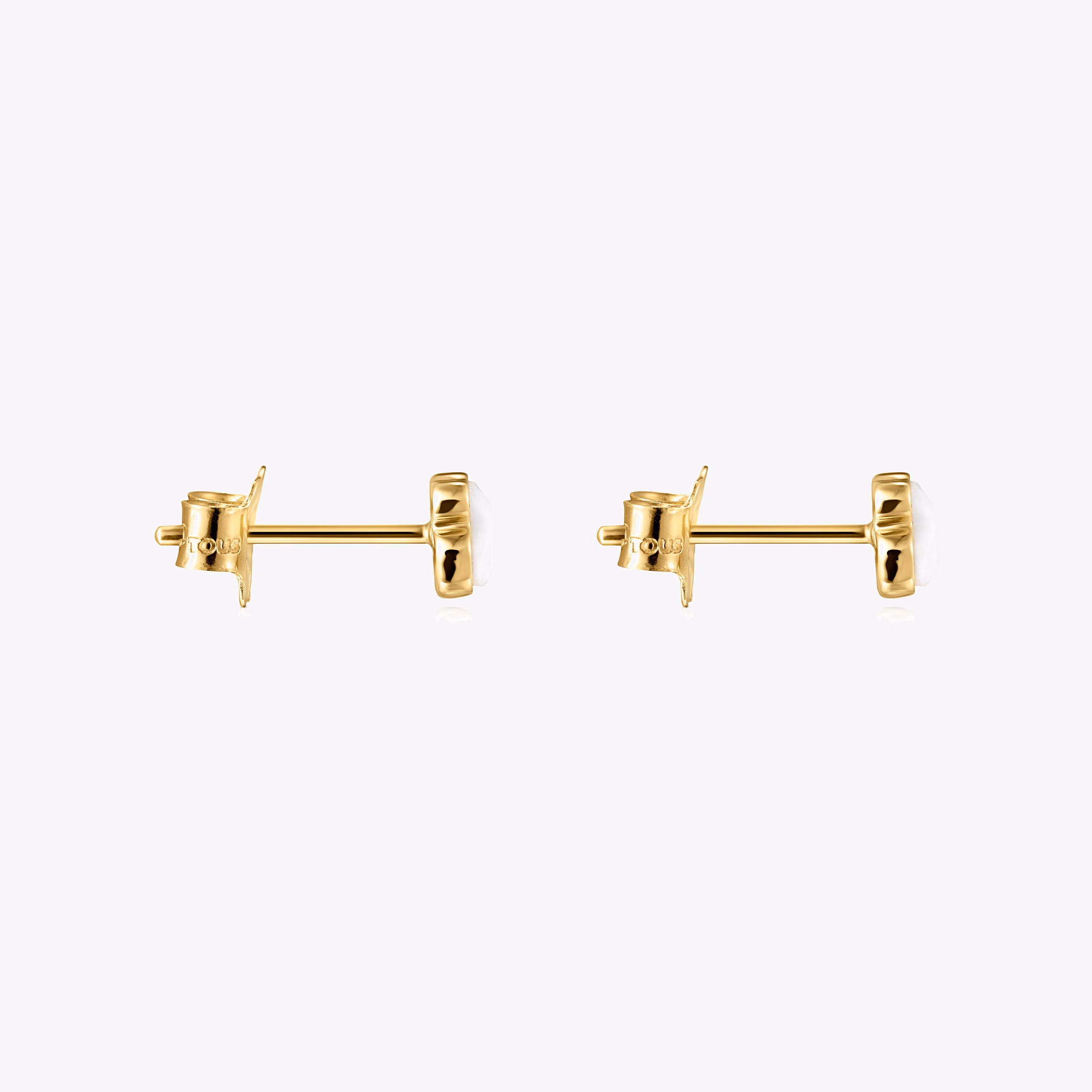 Pendientes de oro y nácar Glory