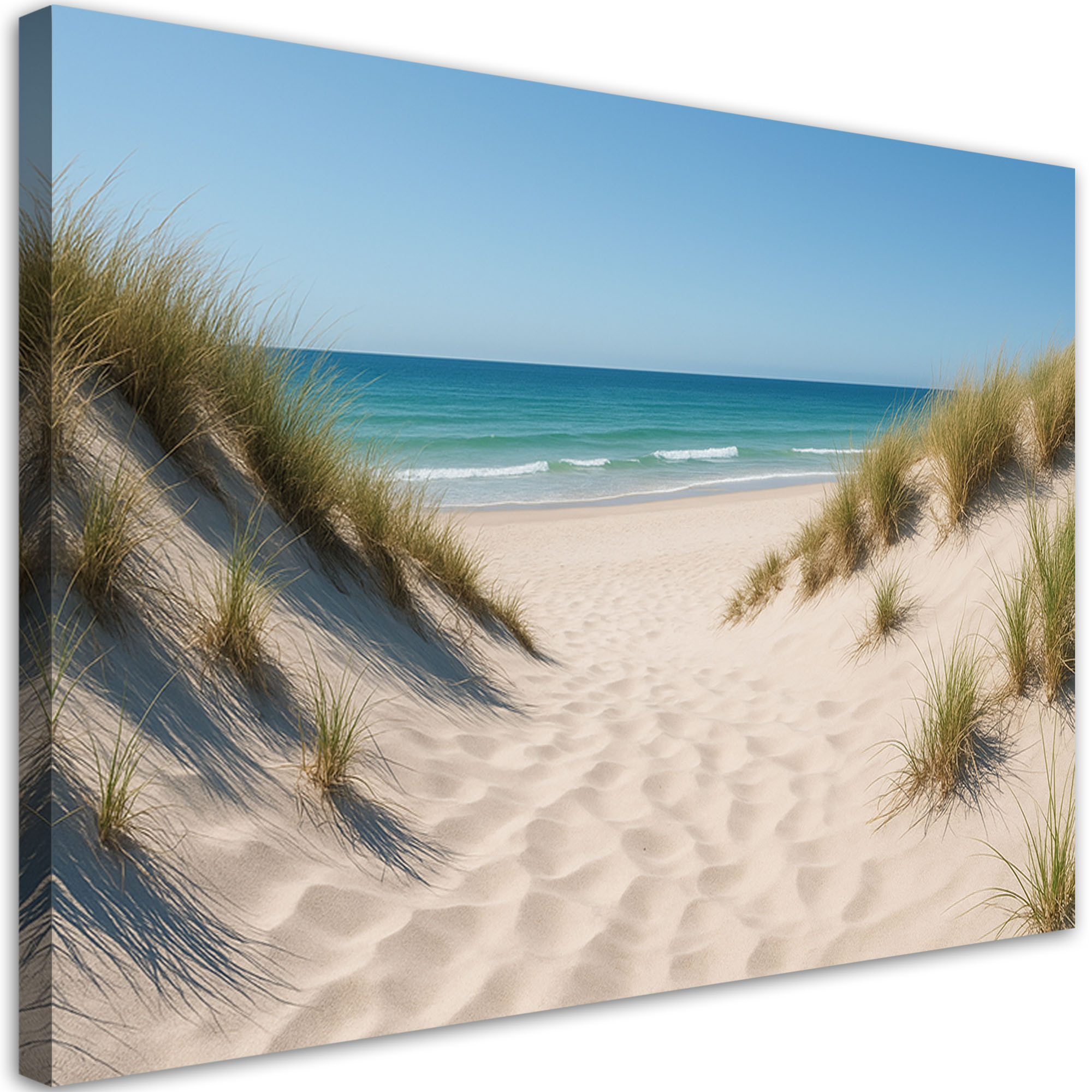 Obraz do salonu sypialni kuchni, Plaża Morze Wydmy Shabby Chic 30x20