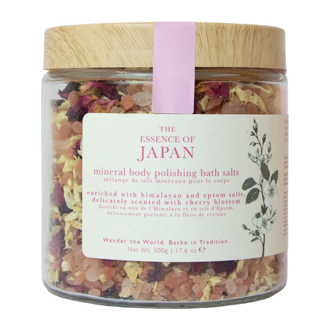 Wanderflower Essence of Japan Mineral Body Polishing Bath Salts 500g