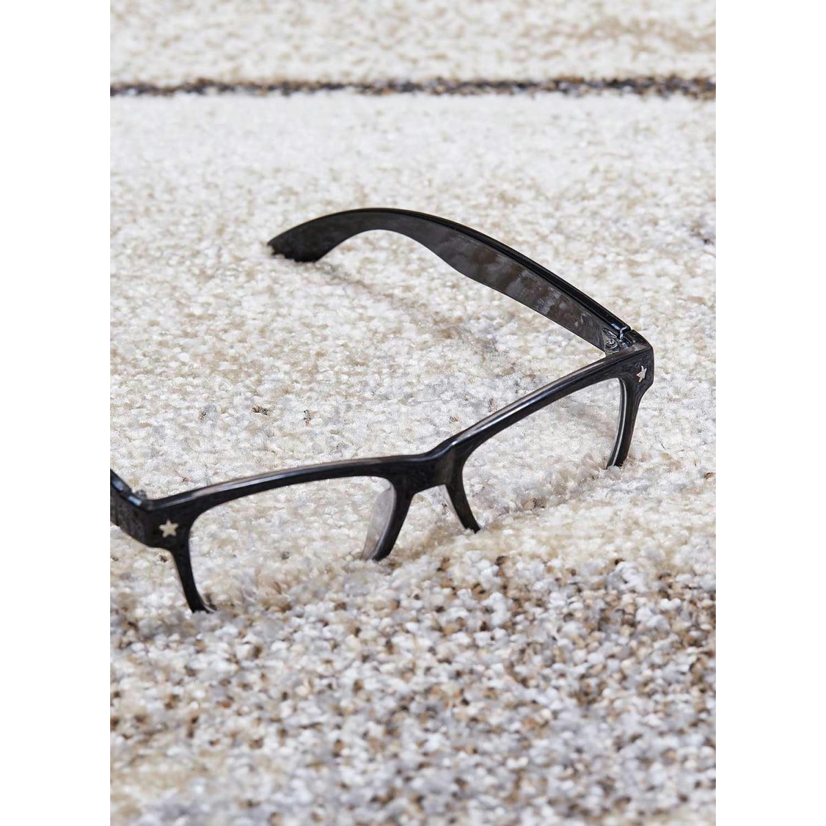 ELEGANT 04 - Tapis salon gris 100x100 carré