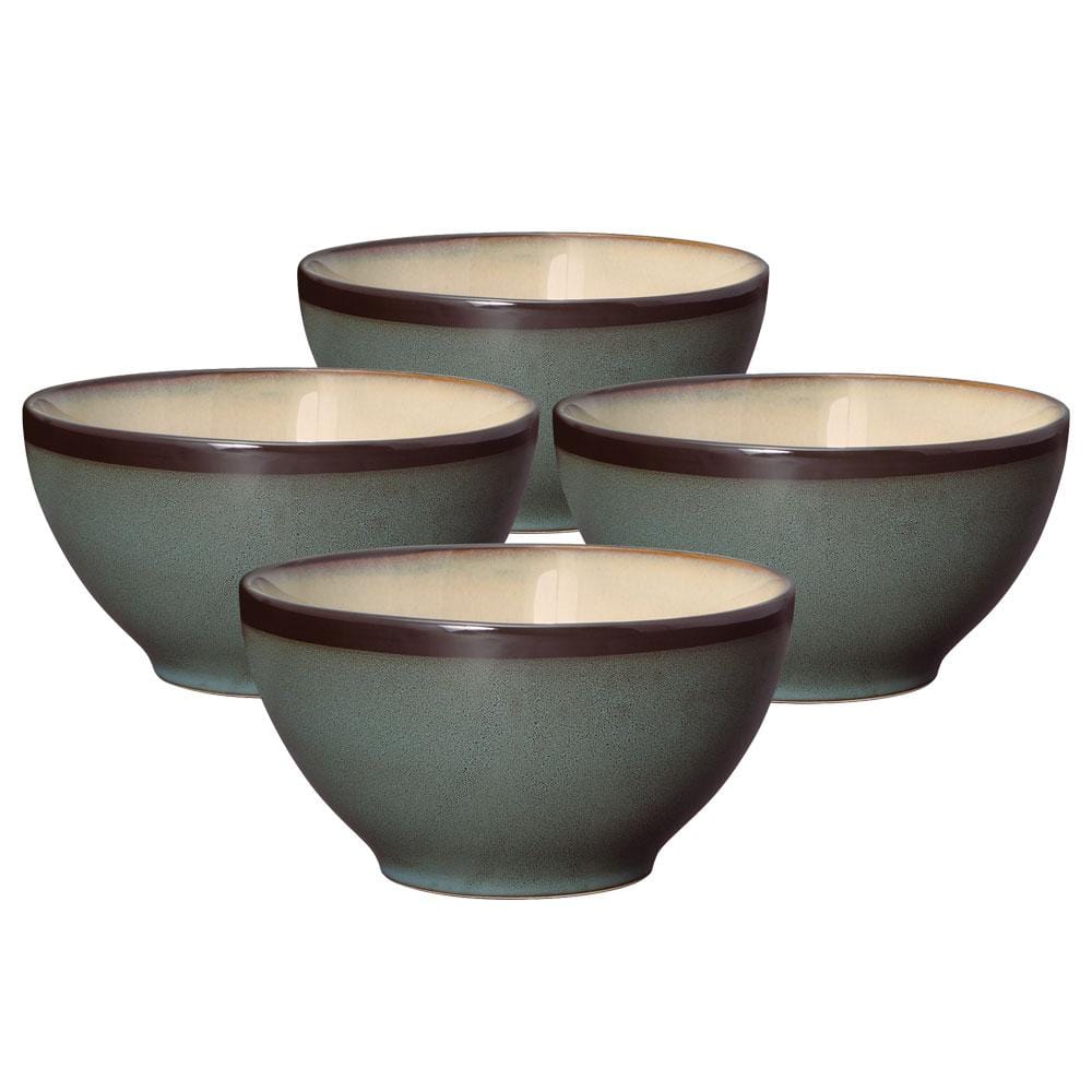 Gourmet Basics Belmont Set of 4 Blue Soup Cereal Bowls