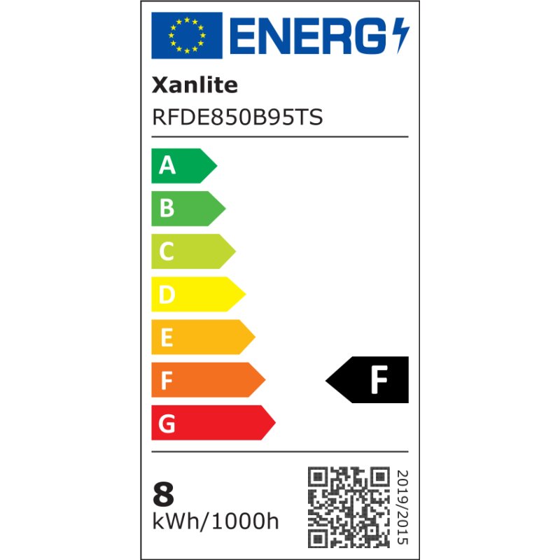 Ampoule G95 argentée LED E27 blanc chaud 8 W XANLITE