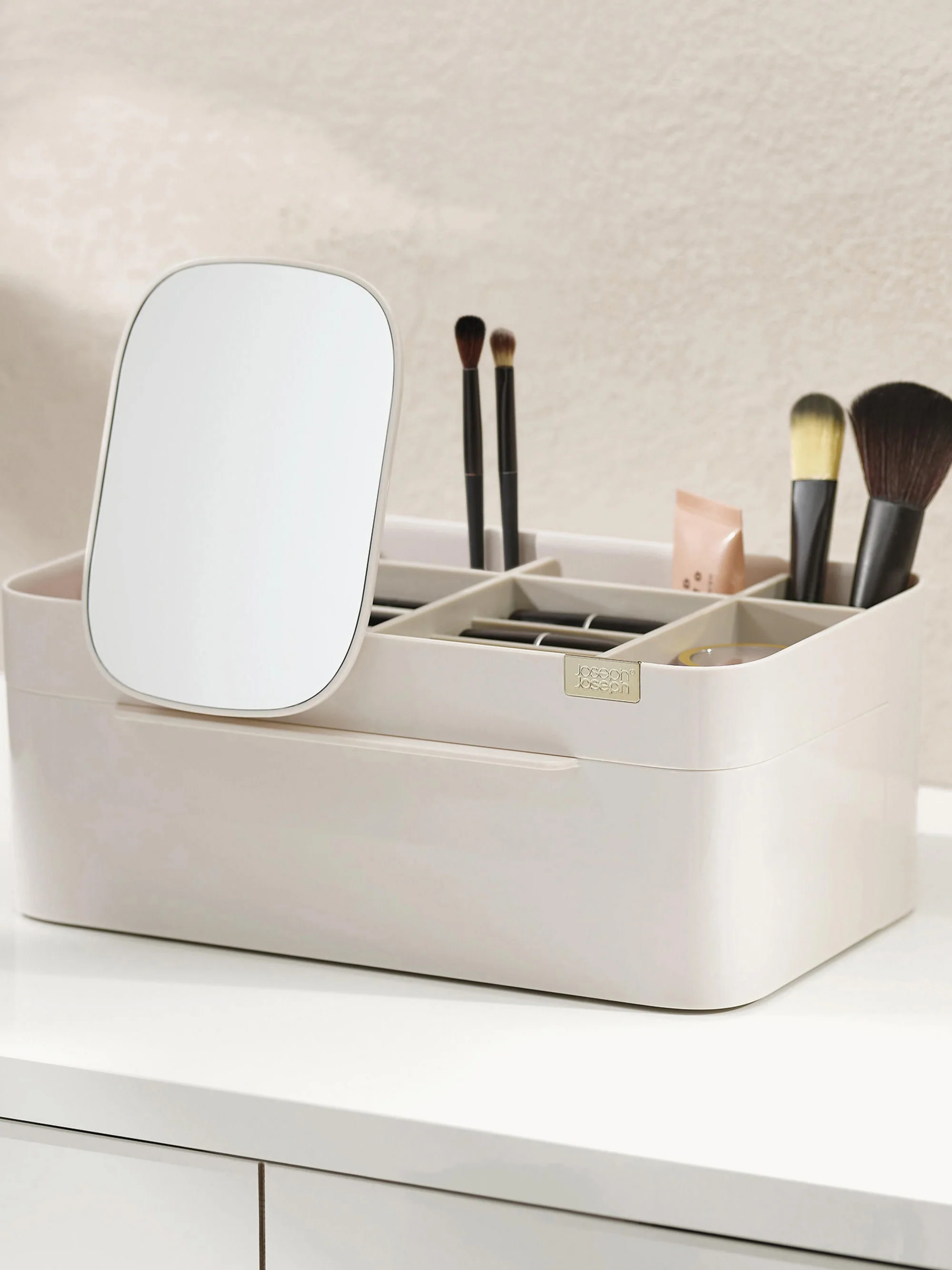 Kosmetik-Organizer Viva mit Magnetverschluss und Spiegel