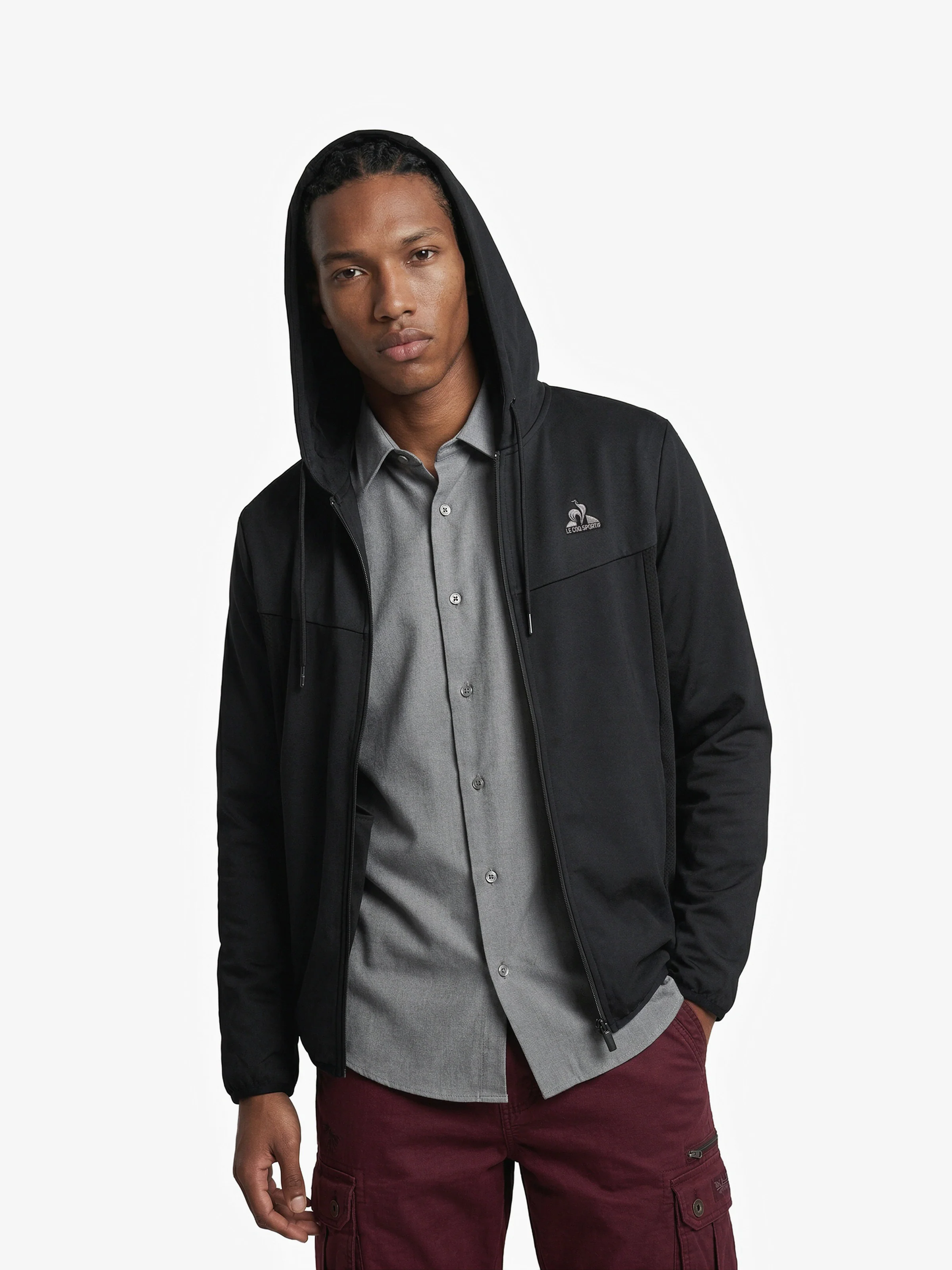 2520492-TECH SP FZ Hoody N°1 M black | Sweat zippé à capuche Homme