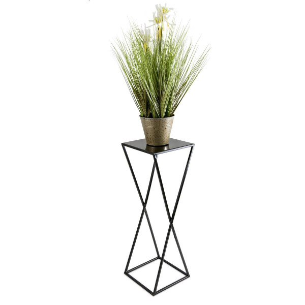 Nowoczesny kwietnik stojący 70 cm czarny LOFT