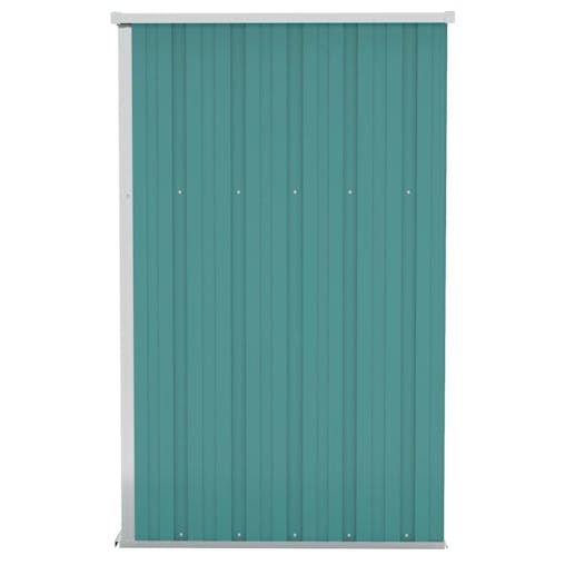 NNEVL Wall-mounted Garden Shed Green 118x100x178 cm Galvanised Steel