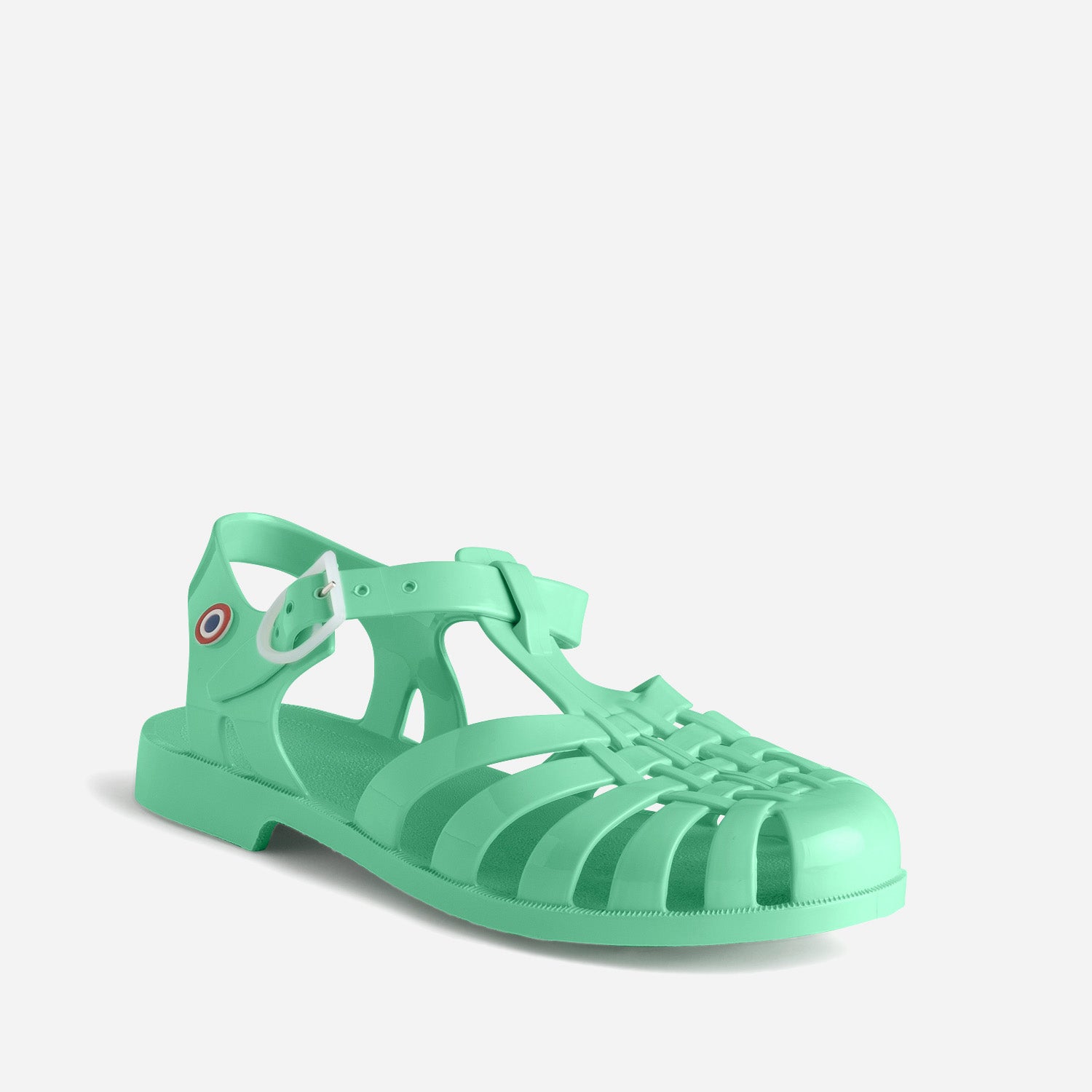 Sandale MEDUSE vert d'eau en plastique