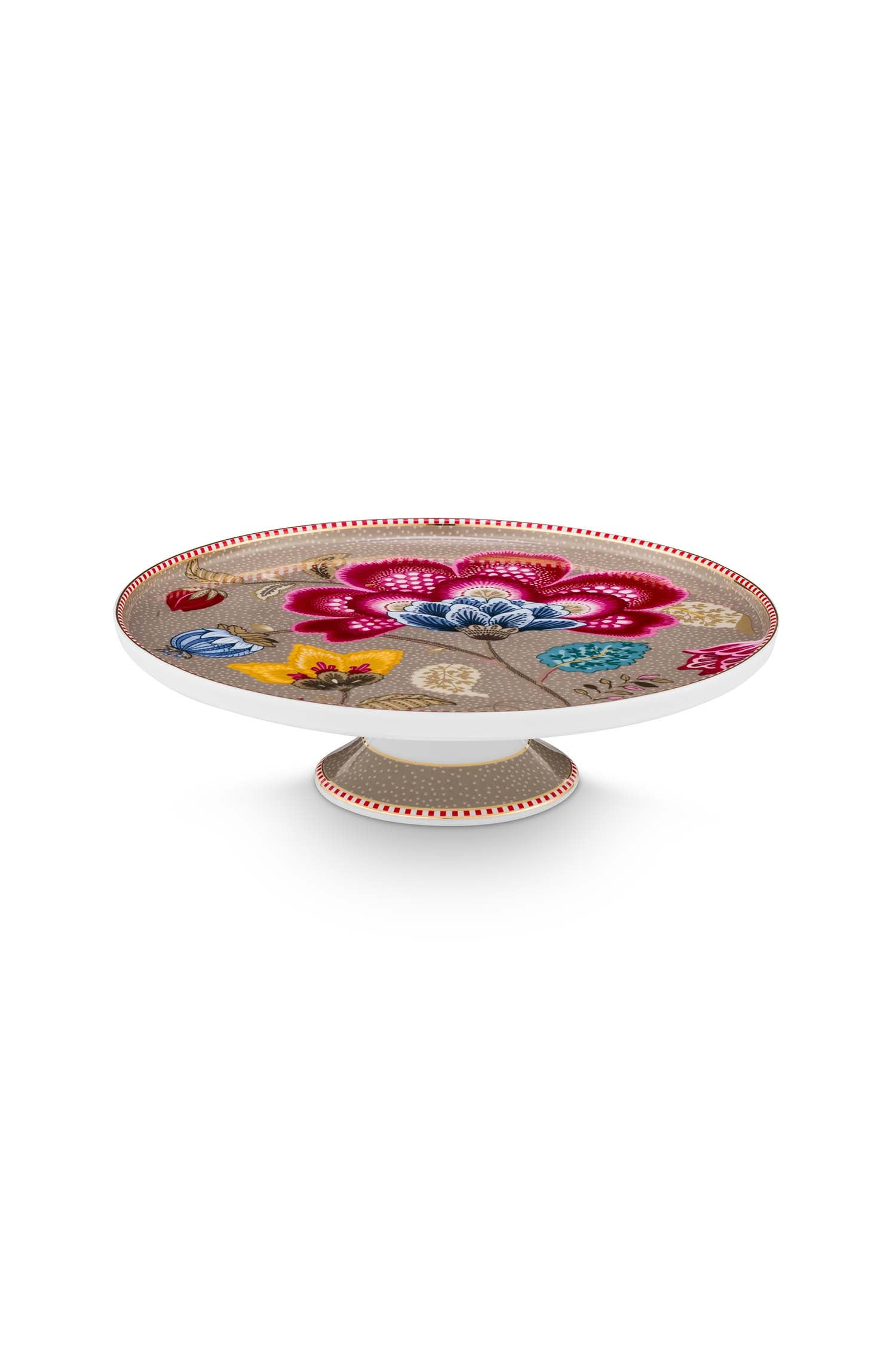 Pip Studio Serveerschaal - Blooming Tales - Khaki - 7cm