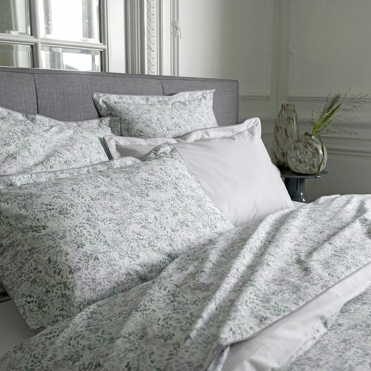 IMPRESSION - Taie d'oreiller percale blanc 50x75 cm