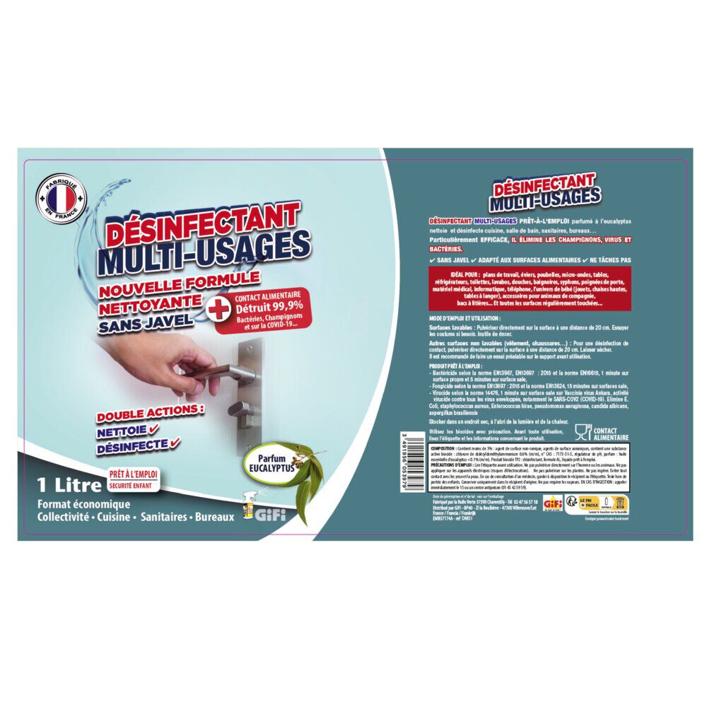 Désinfectant multiusages 1 L