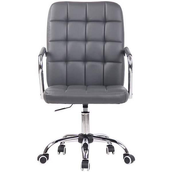 Fauteuil de bureau Terni CLP gris similicuir réglable pivotant