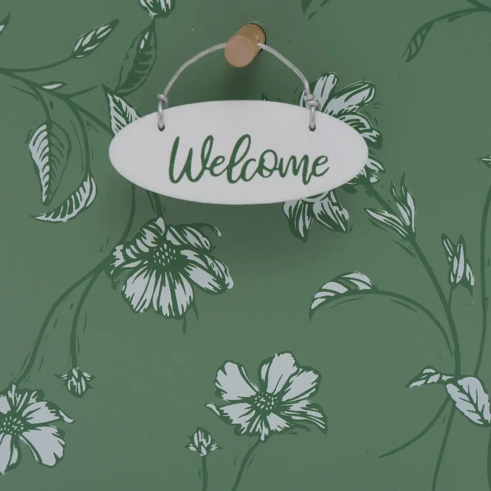 Boltze Vogelhuisje - groen met wit - houten nestkast - 22 cm