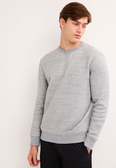 Mens Grey Cotton Rich Sweatshirt