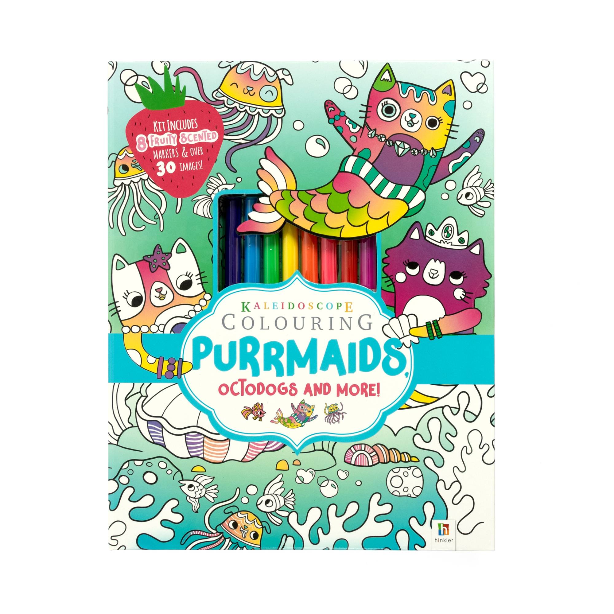 Kaleidoscope Purrmaids and Octodogs Colouring Kit