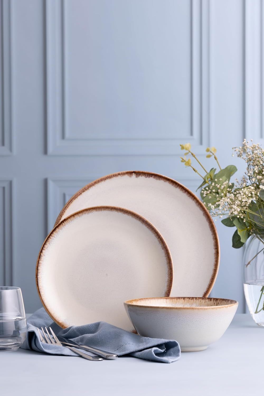 Mason Cash Reactive 12 Piece Dinnerset Cream