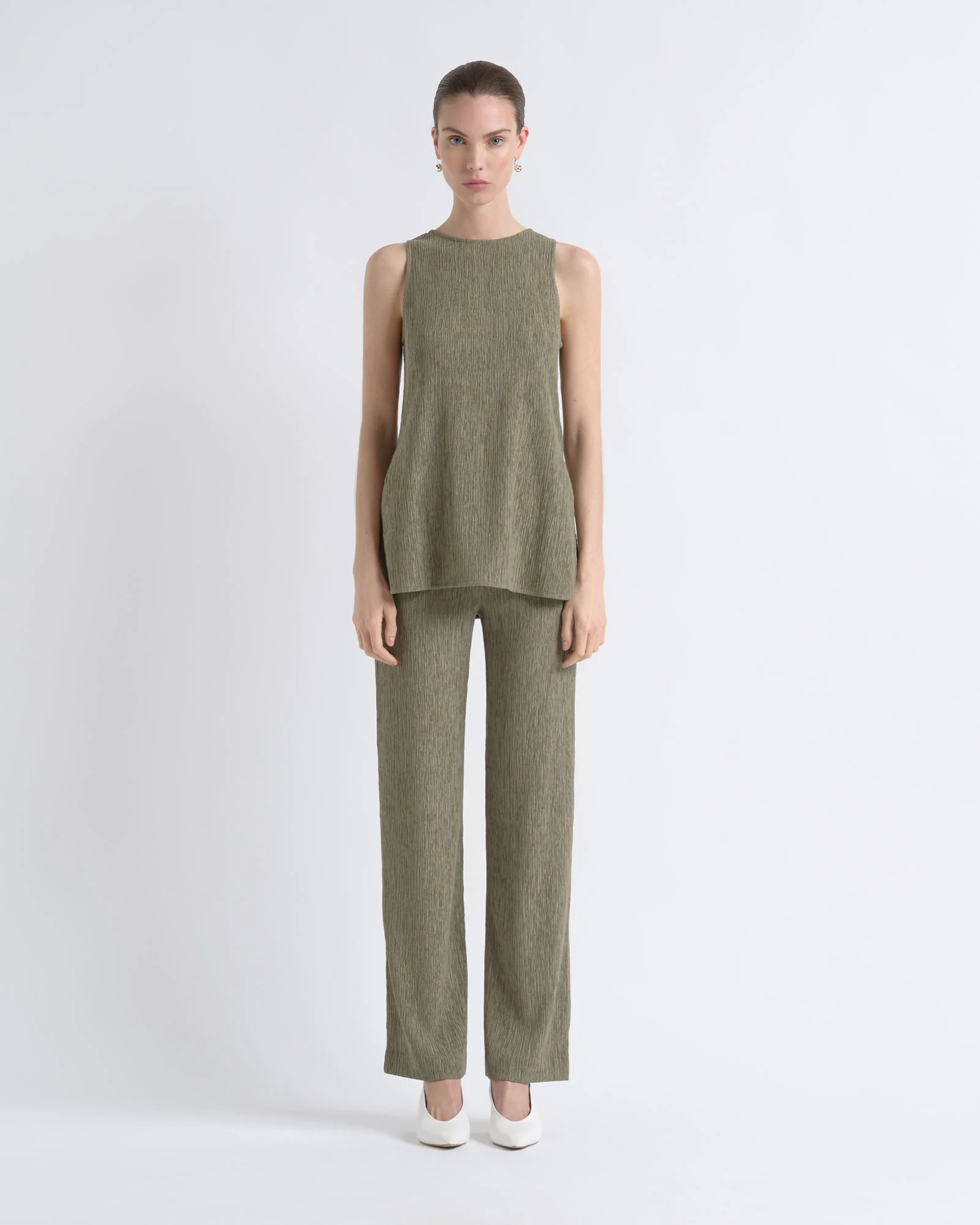 Textured Fitted Pant