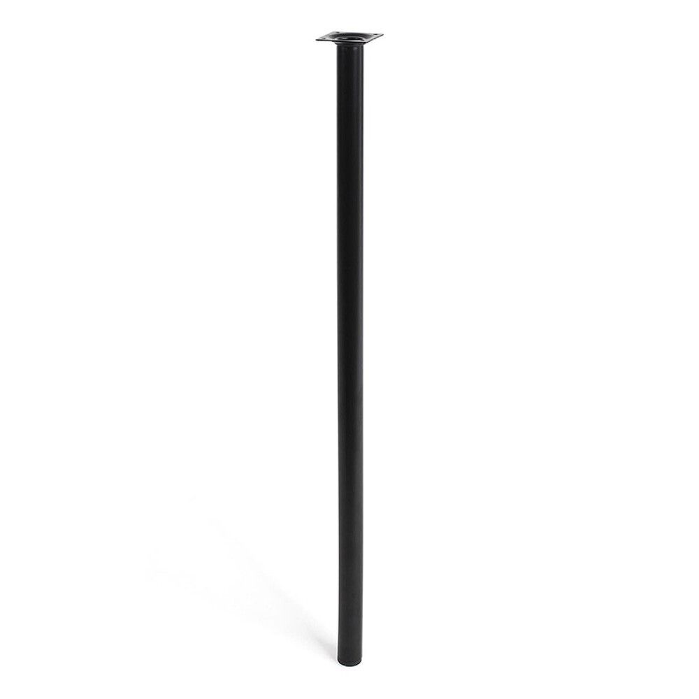 MØBELBEN REI STÅL Ø30X800MM SVART