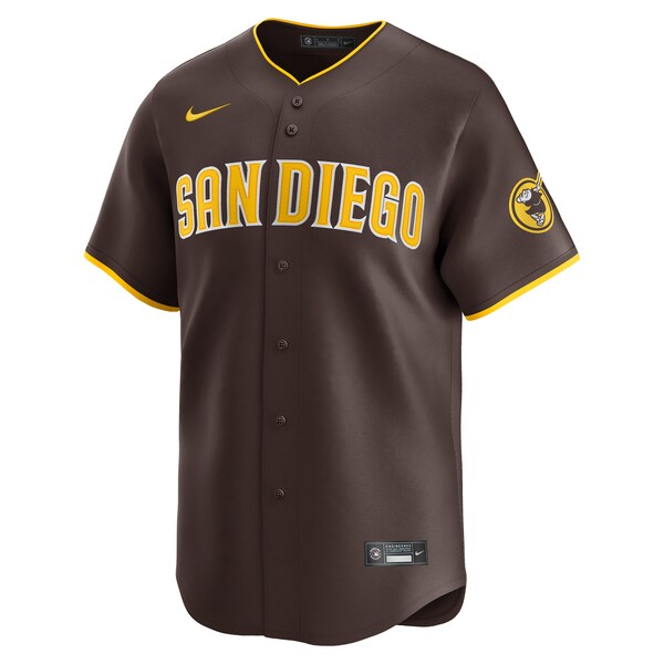 San Diego Padres Nike Away Limited Custom Jersey - Brown