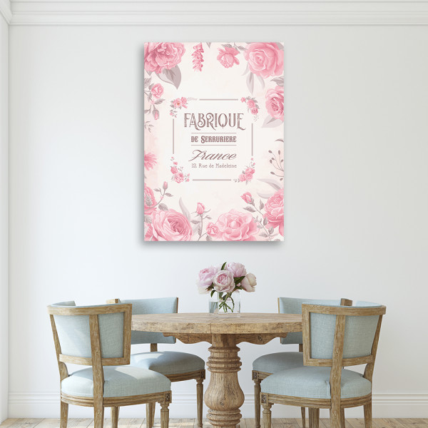 Feeby Obraz na płótnie, Kwiaty w stylu vintage 40x60