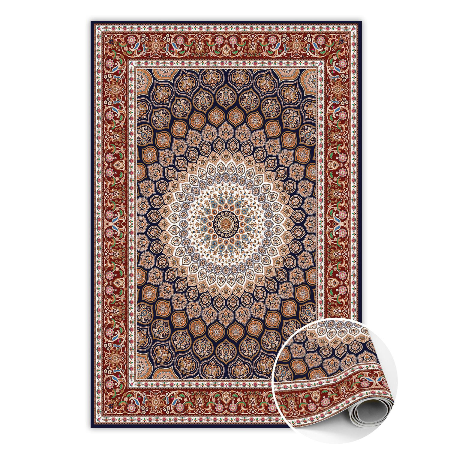 Modny dywan winylowy Geometryczna mandala 60 x 90 cm