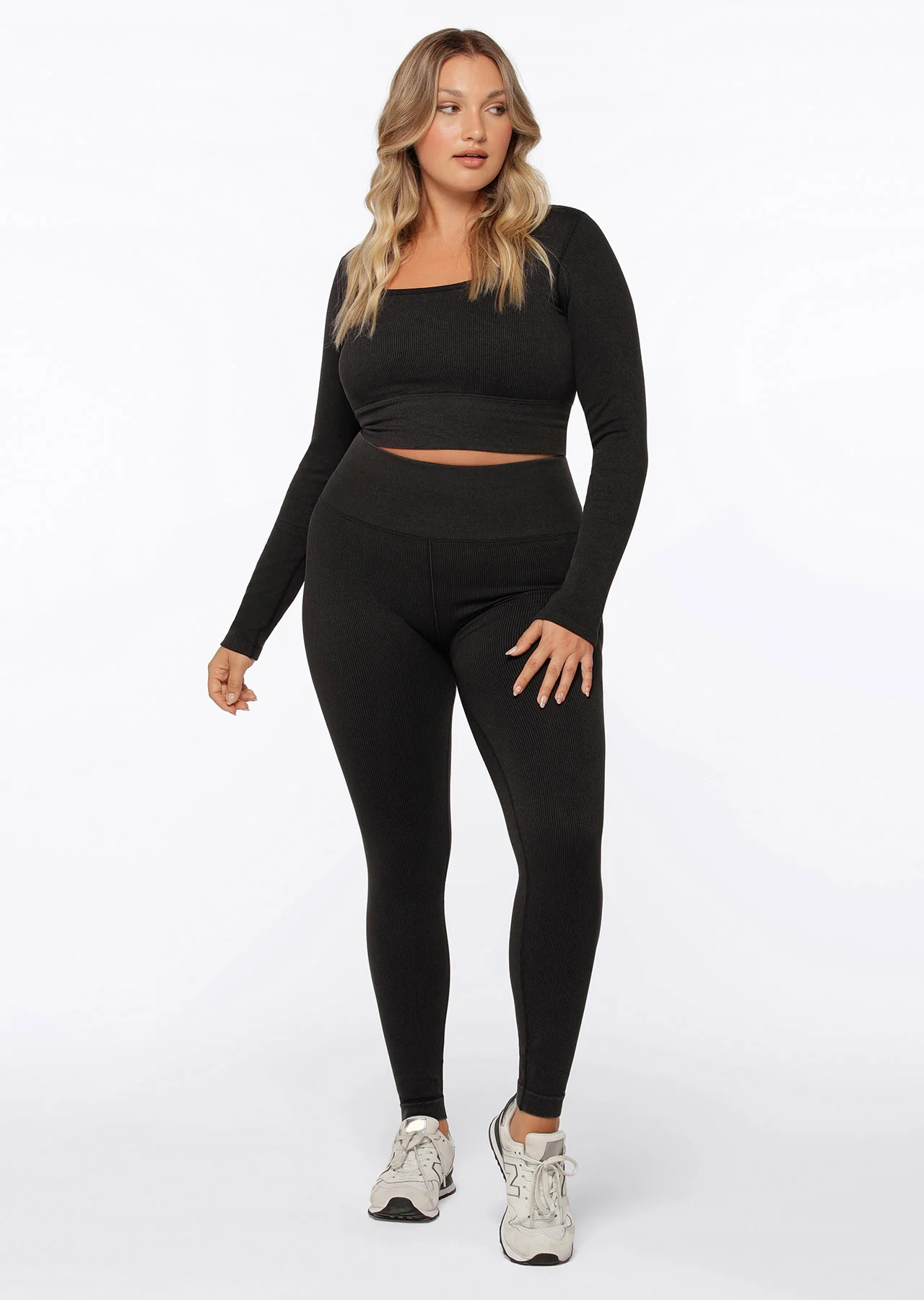 Tempo Ribbed Seamless Full Length Leggings