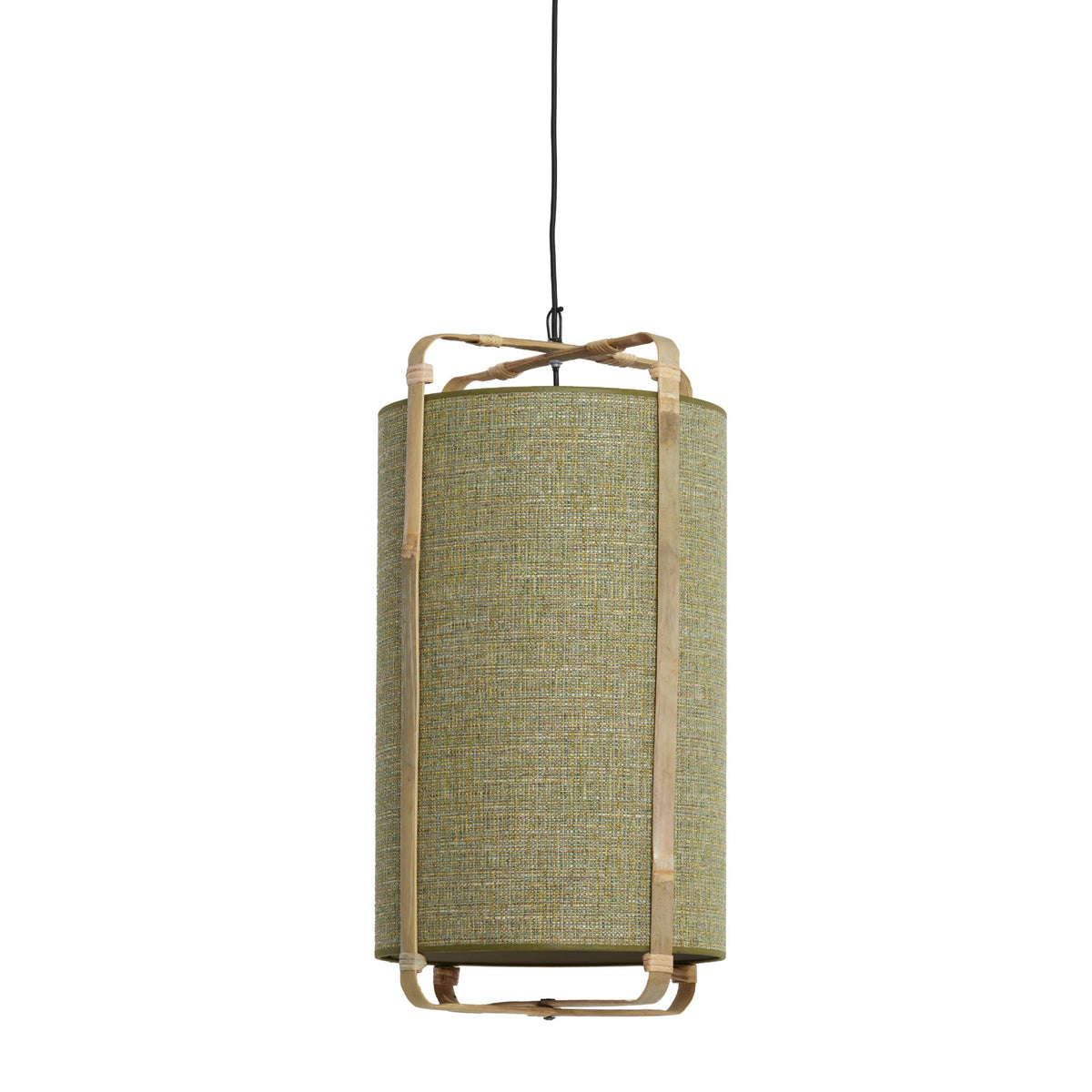 Light & Living hanglamp Sendai - groen - Ø37cm