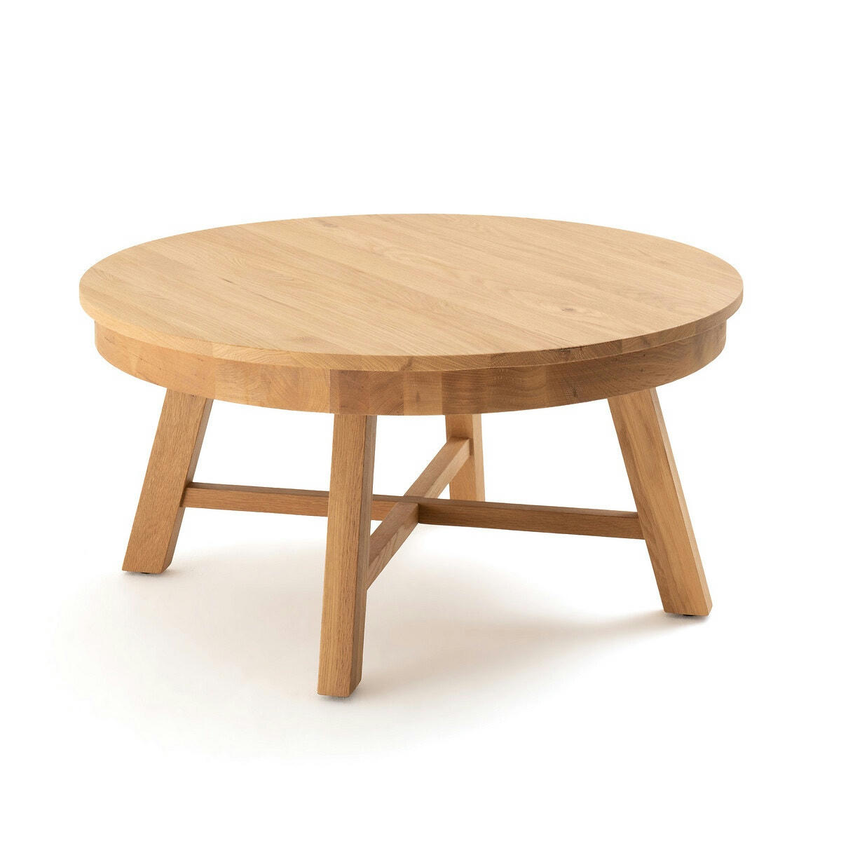 Table basse ronde chêne massif, Zebarn