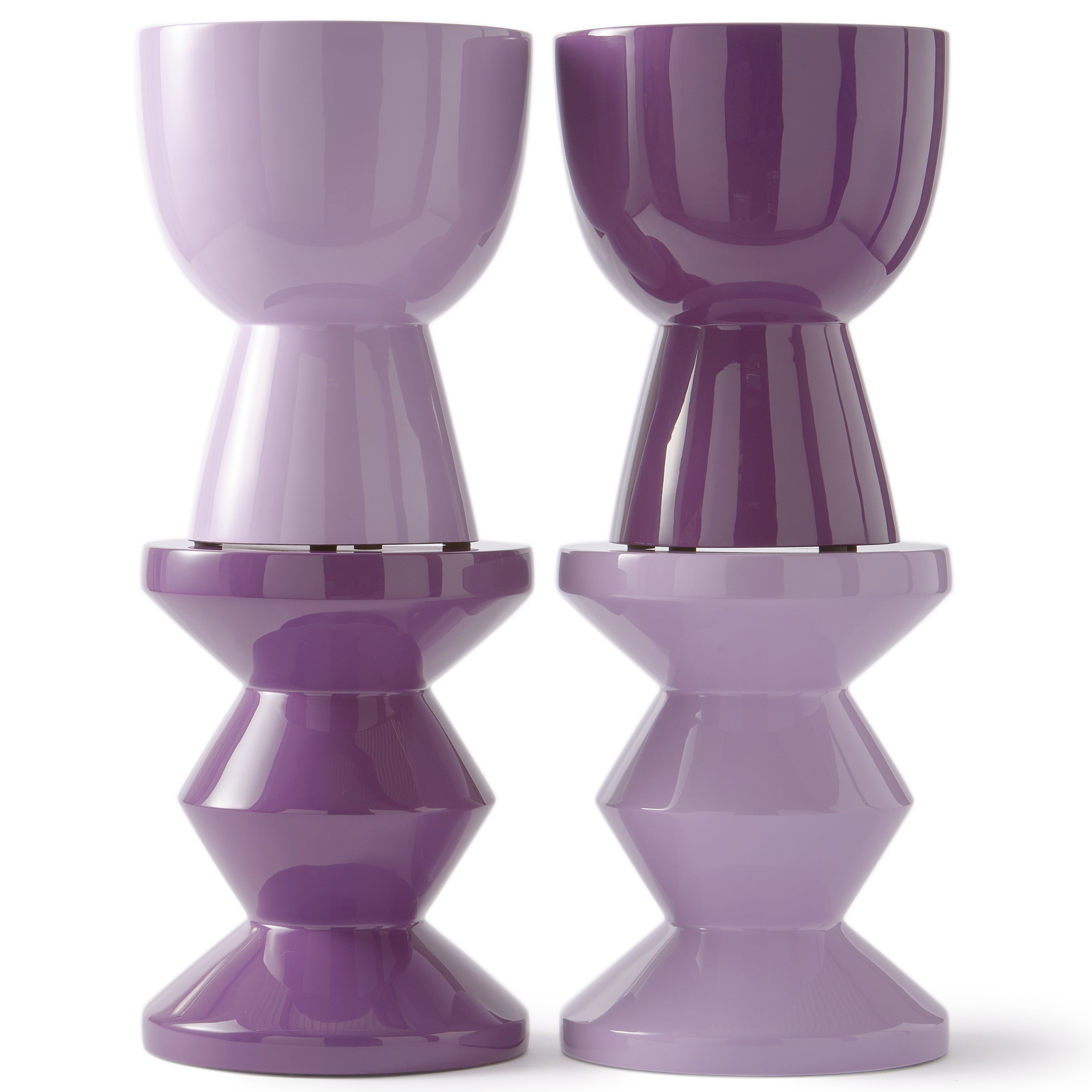 POLSPOTTEN Zig Zag Bijzettafel - Donkerpaars