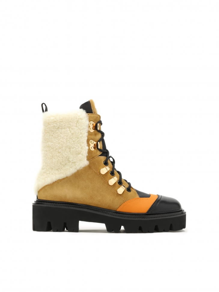 Ladies’ multicolour ankle boots