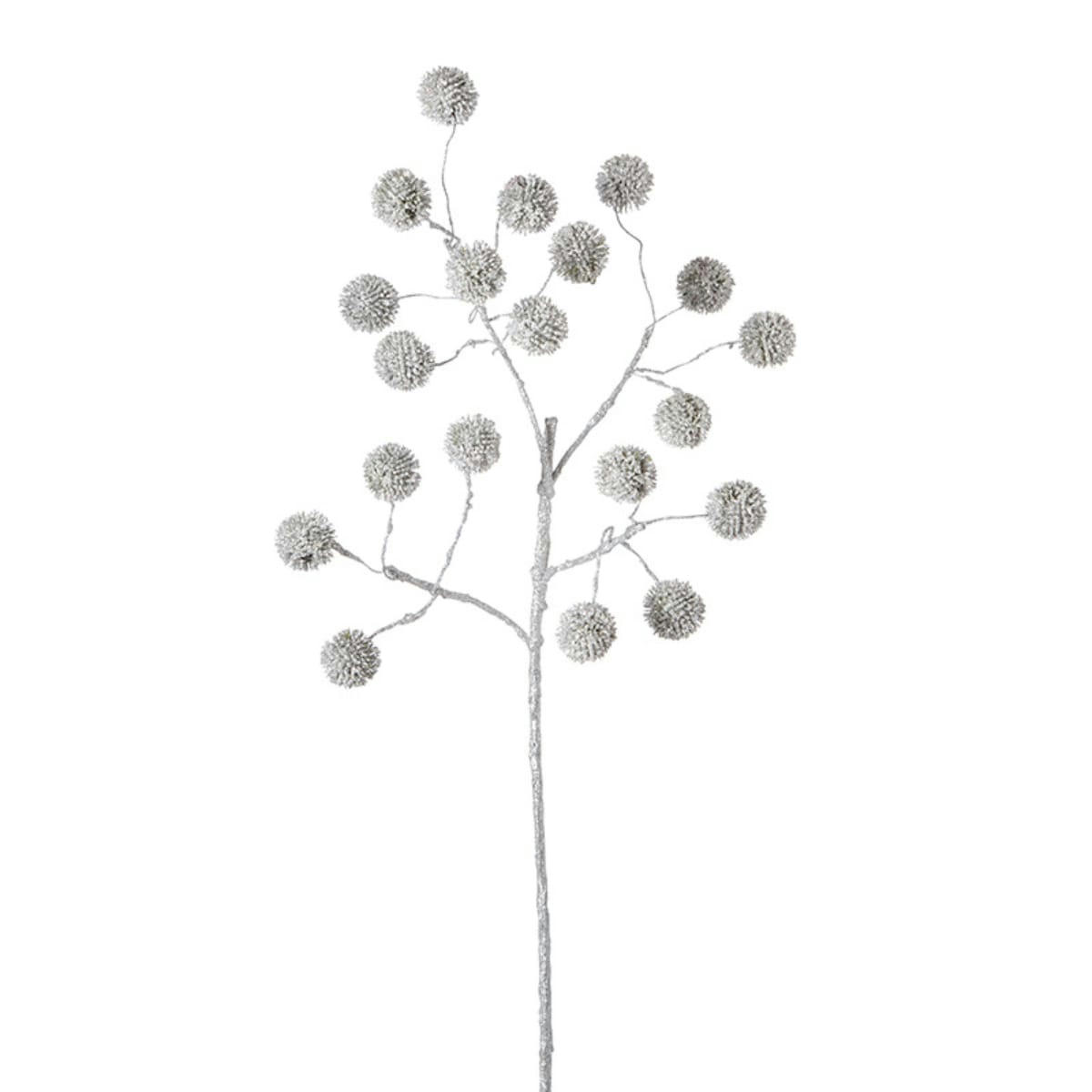 NOËL - Branche de pompons pailletés izia h94