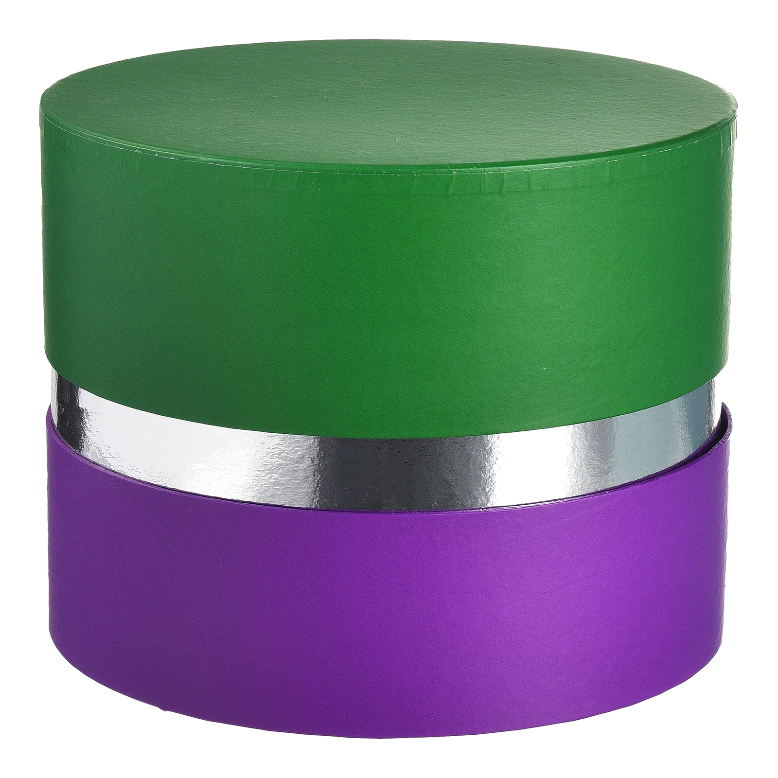 Geschenkbox Grün, ⌀ 19.5 cm, H 155 mm