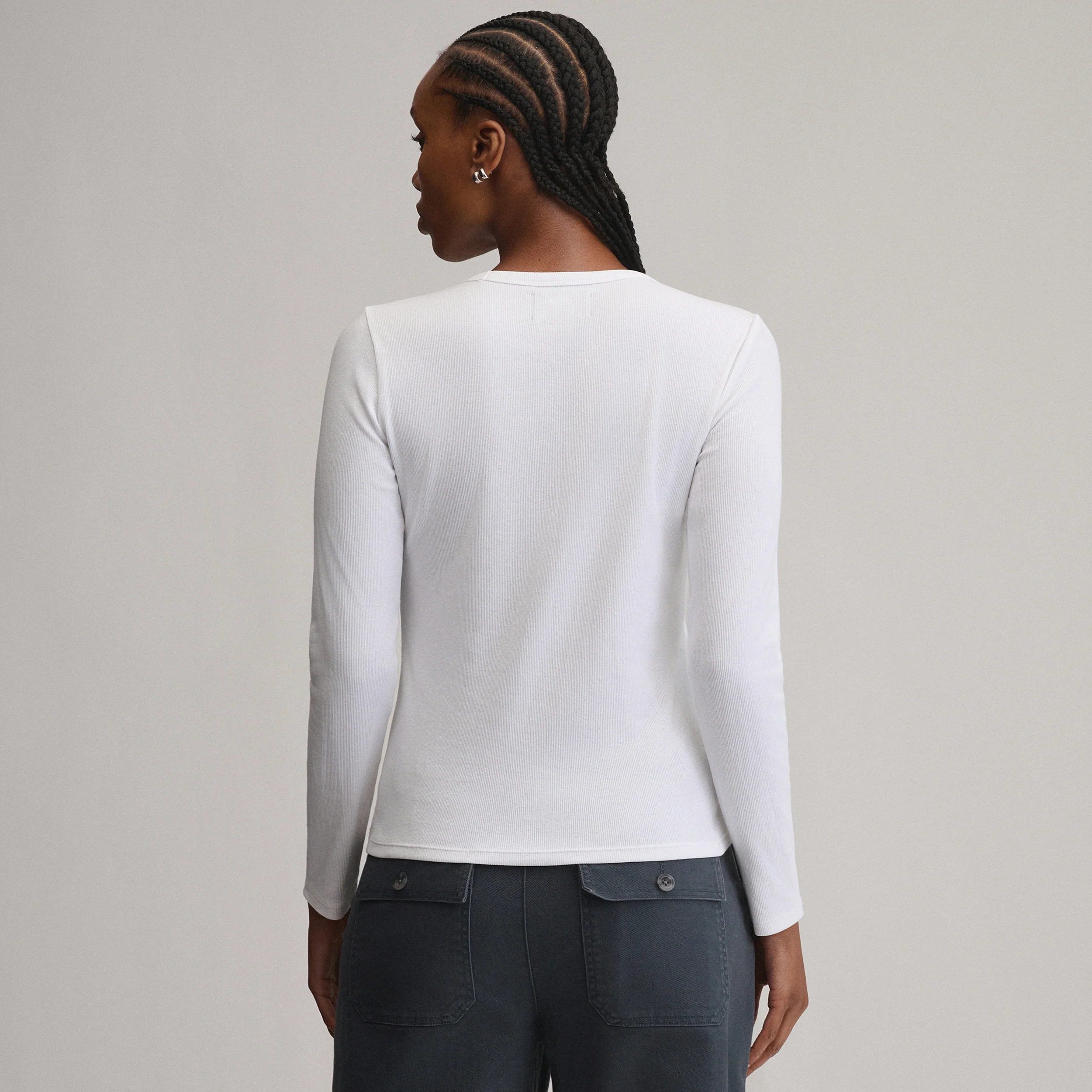 Women's Softline Rib Long-Sleeve Crew