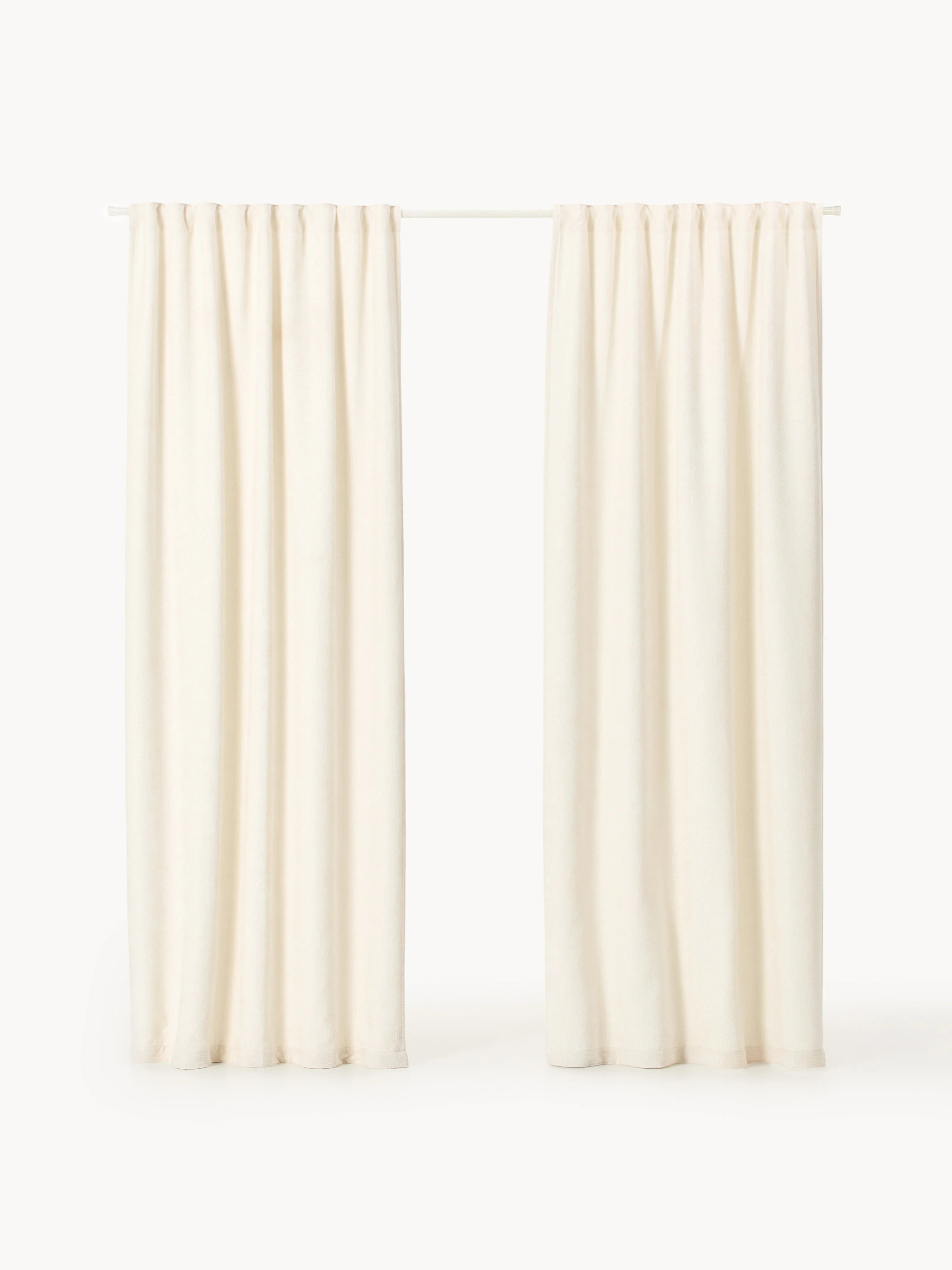 Blickdichte Multiband-Vorhänge Karlin, 2er-Set, B 135 cm