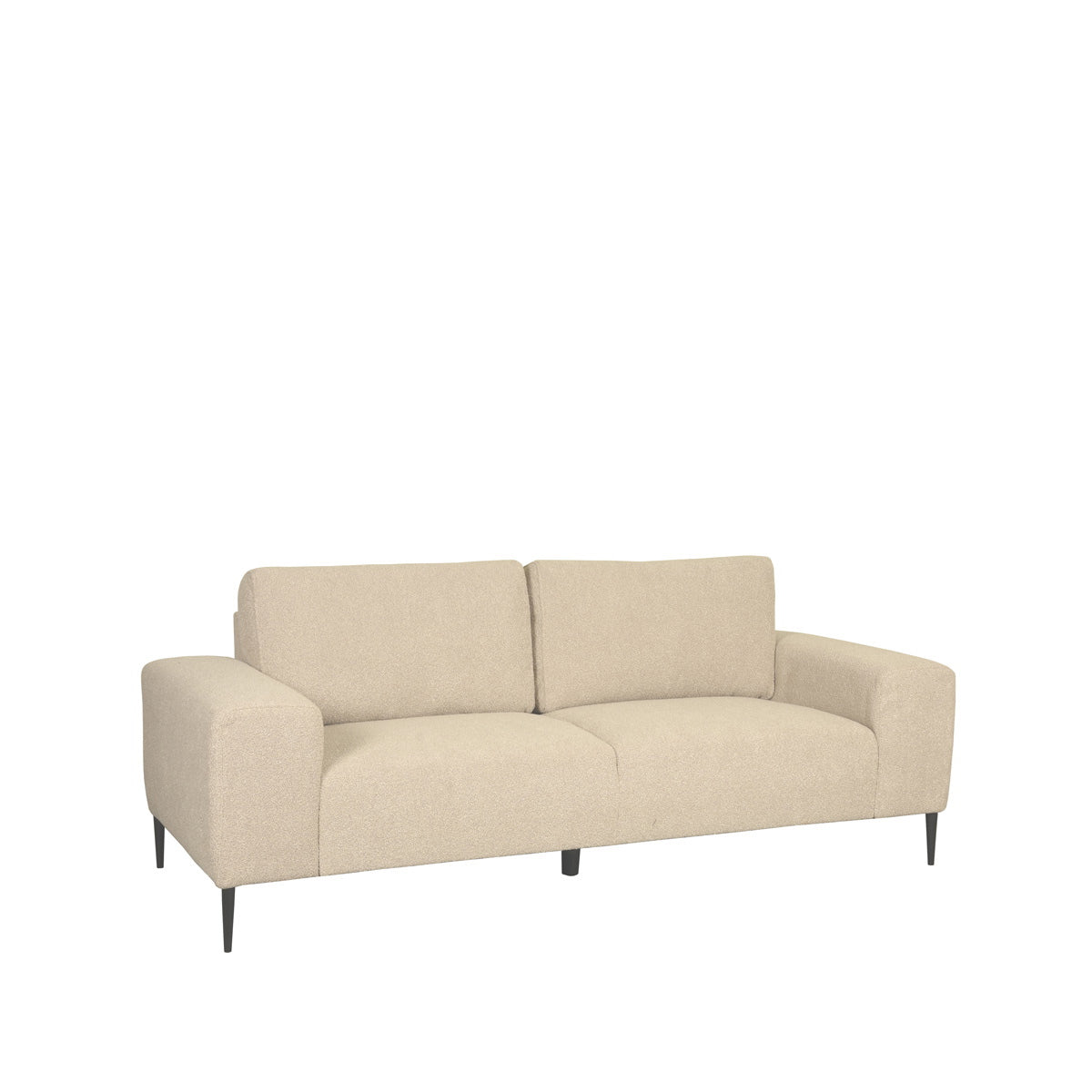 LABEL51 3-Zits Bank Ferraro - Zand Bouclé - 212x88x85cm