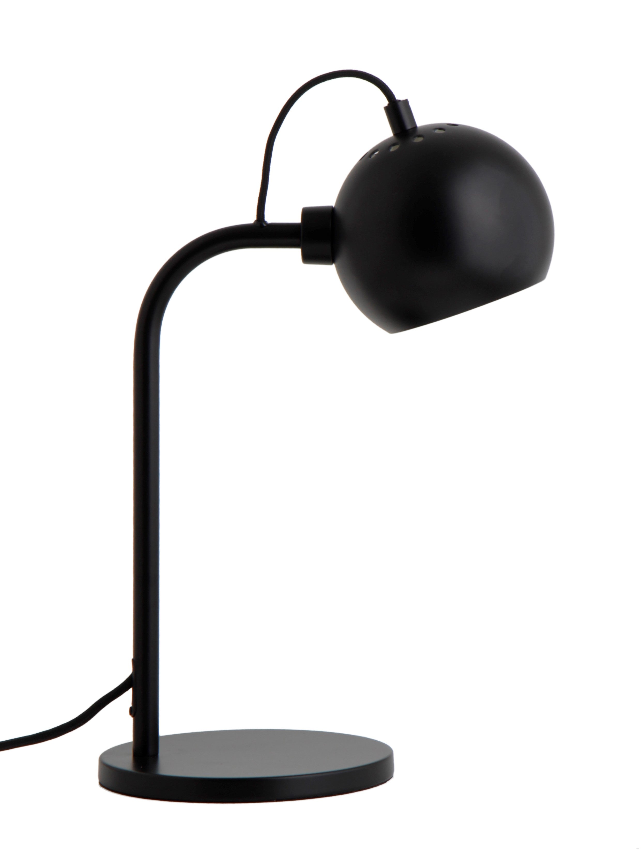 Frandsen tafellamp Ball - zwart - 24x16x34cm