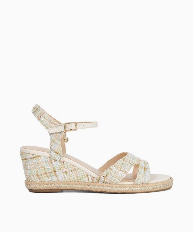 Kindal Green - Reptile Print Wedge Sandal